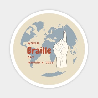 World Braille Day 2023 Magnet